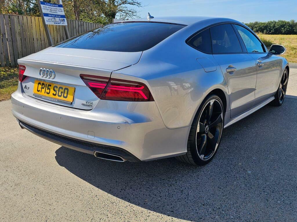 Audi A7 3.0 Tdi V6 Black Edition Sportback S Tronic Quattr Silver #5
