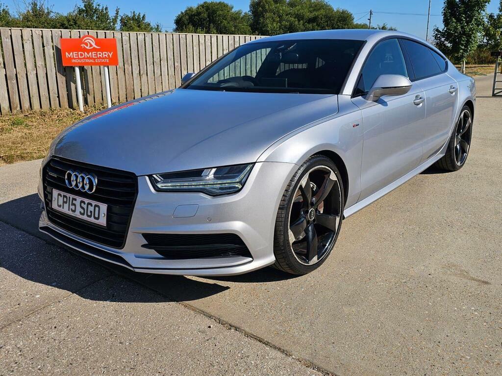 Audi A7 3.0 Tdi V6 Black Edition Sportback S Tronic Quattr Silver #3