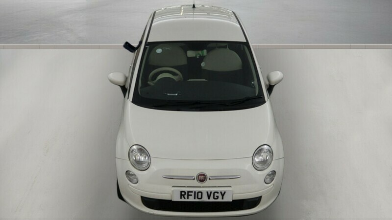 Fiat 500 1.2 Lounge Hatchback Euro 5 Ss White #10