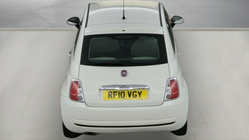 Fiat 500 1.2 Lounge Hatchback Euro 5 Ss White #11