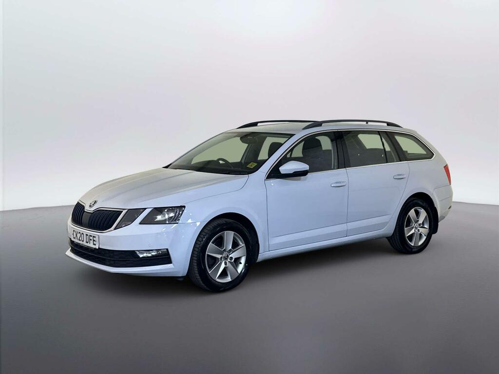 Skoda Octavia 1.6 Tdi Se Technology Estate Eur White #4