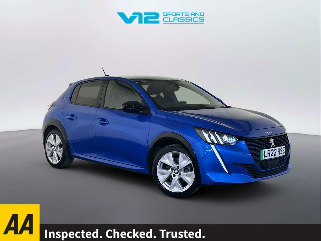 Peugeot e-208 50Kwh Gt Hatchback 7Kw Charger Blue