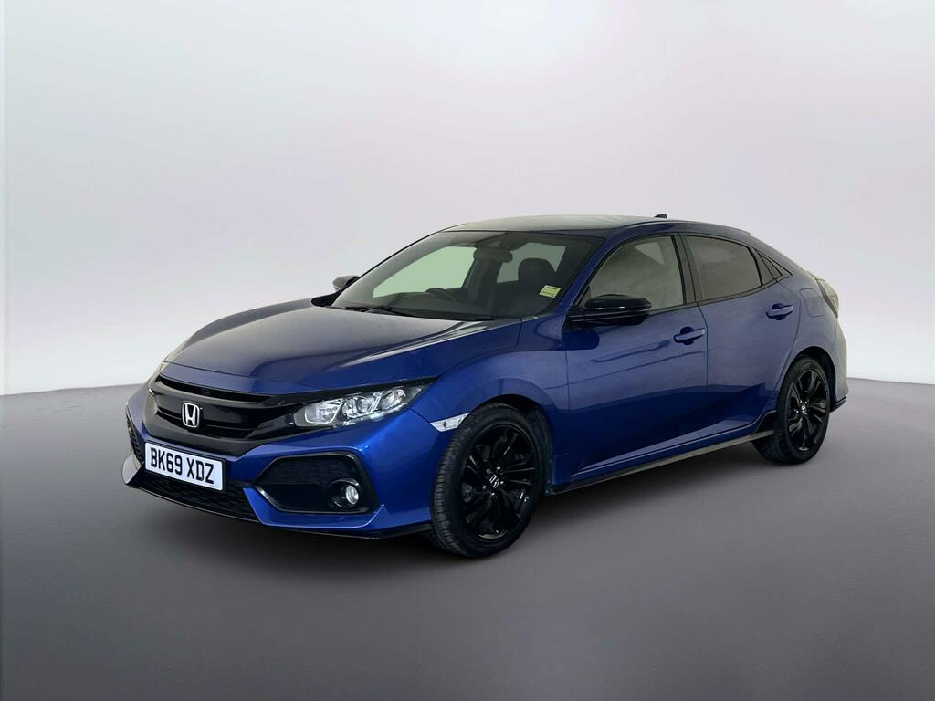 Honda Civic 1.0 Vtec Turbo Sport Line Hatchback Cvt Blue #4