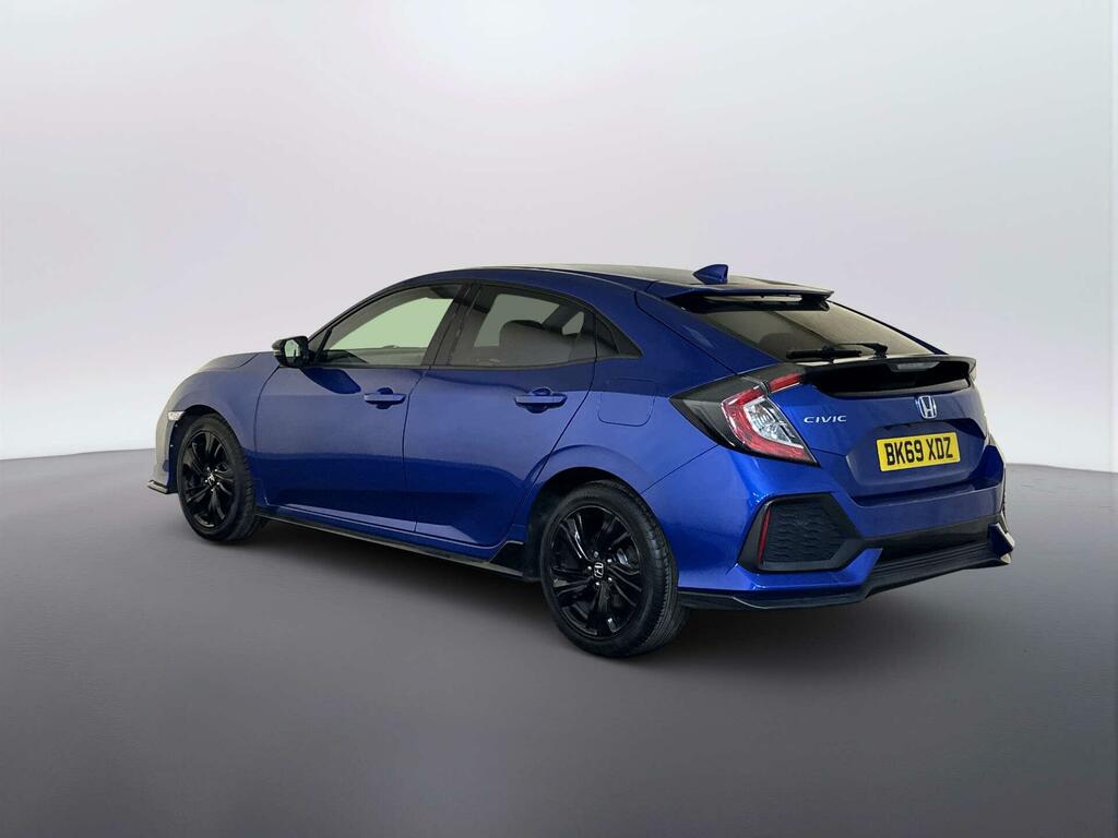 Honda Civic 1.0 Vtec Turbo Sport Line Hatchback Cvt Blue #6