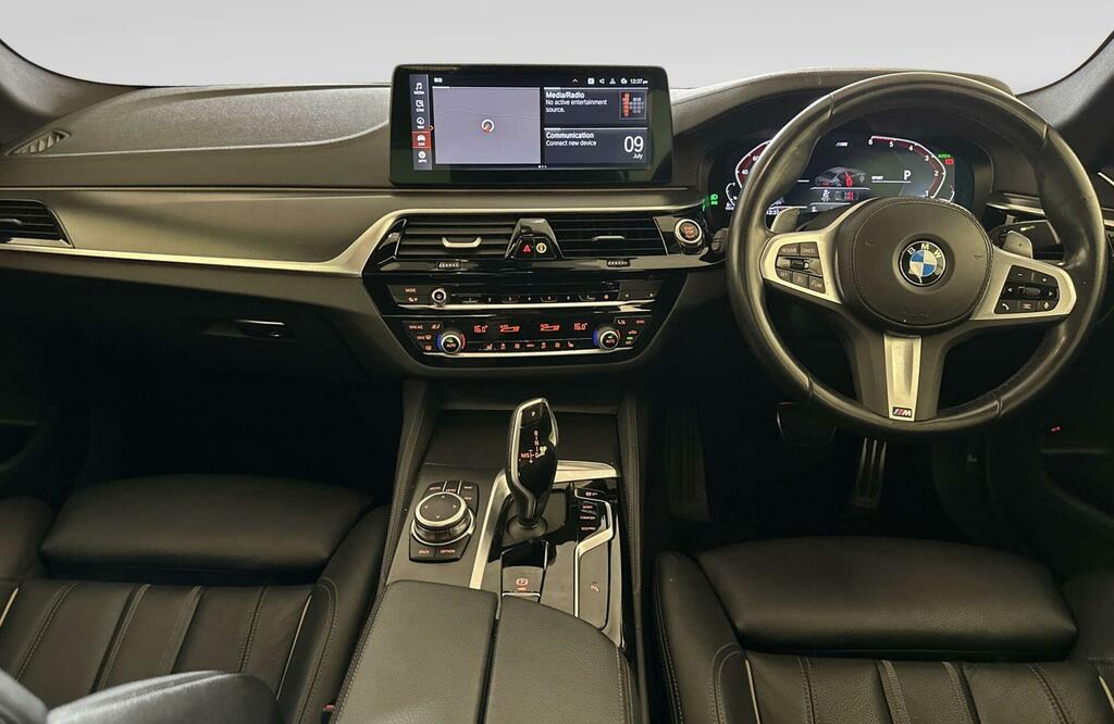 BMW 5 Series 3.0 530D Mht M Sport Saloon Hybrid Step Black #2
