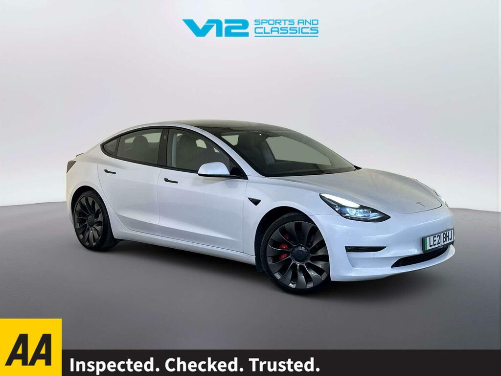 Tesla Model 3 Dual Motor Performance Saloon White