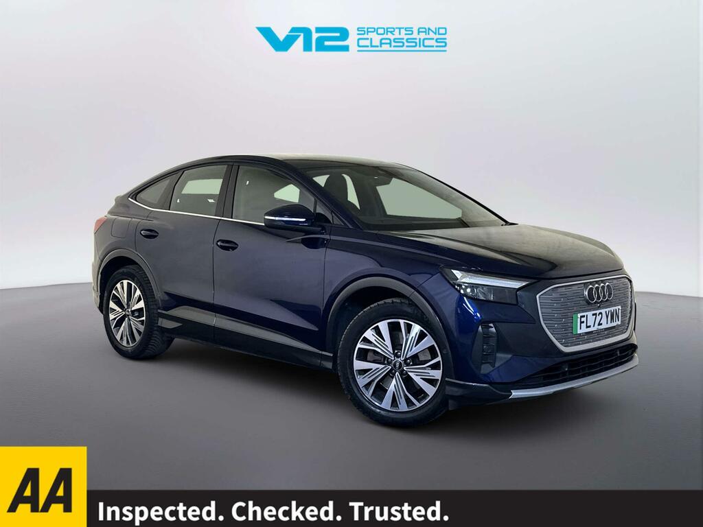 Audi Q4 E Tron 50 Sport Sportback Quattro 82Kwh Blue