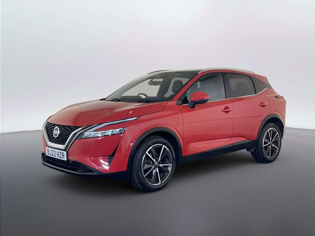 Nissan Qashqai 1.3 Dig-t Mhev Tekna Suv Hybrid BJ22HZR Red #4