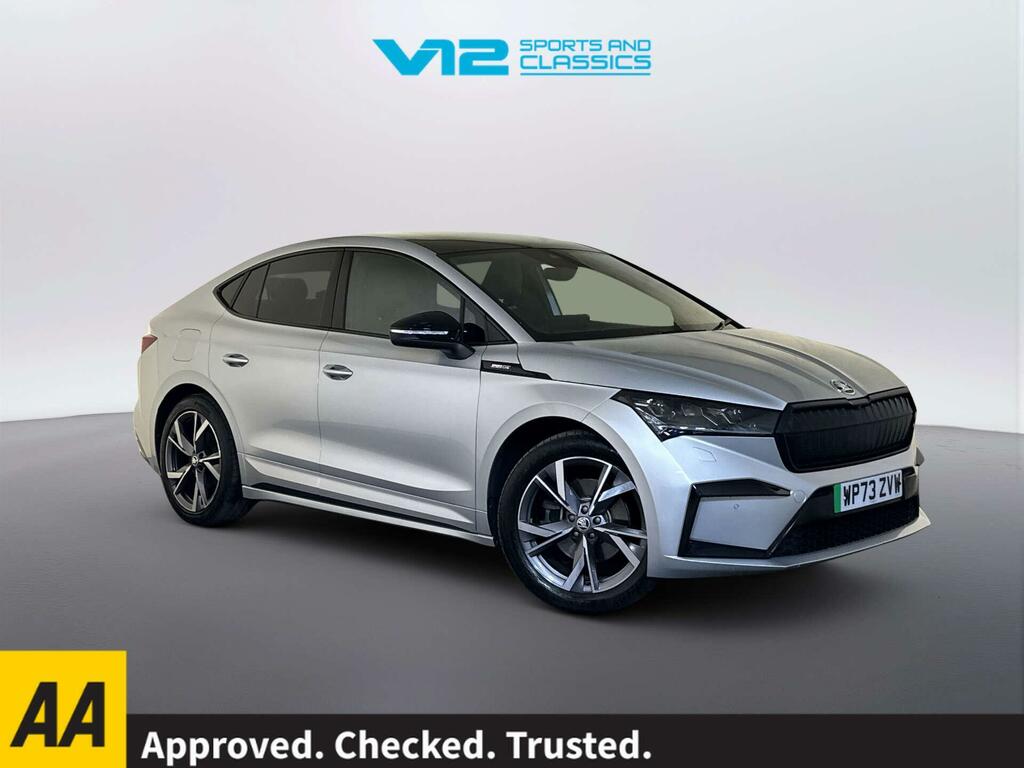 Skoda ENYAQ Iv 82Kwh 80 Sportline Plus Coupe Silver