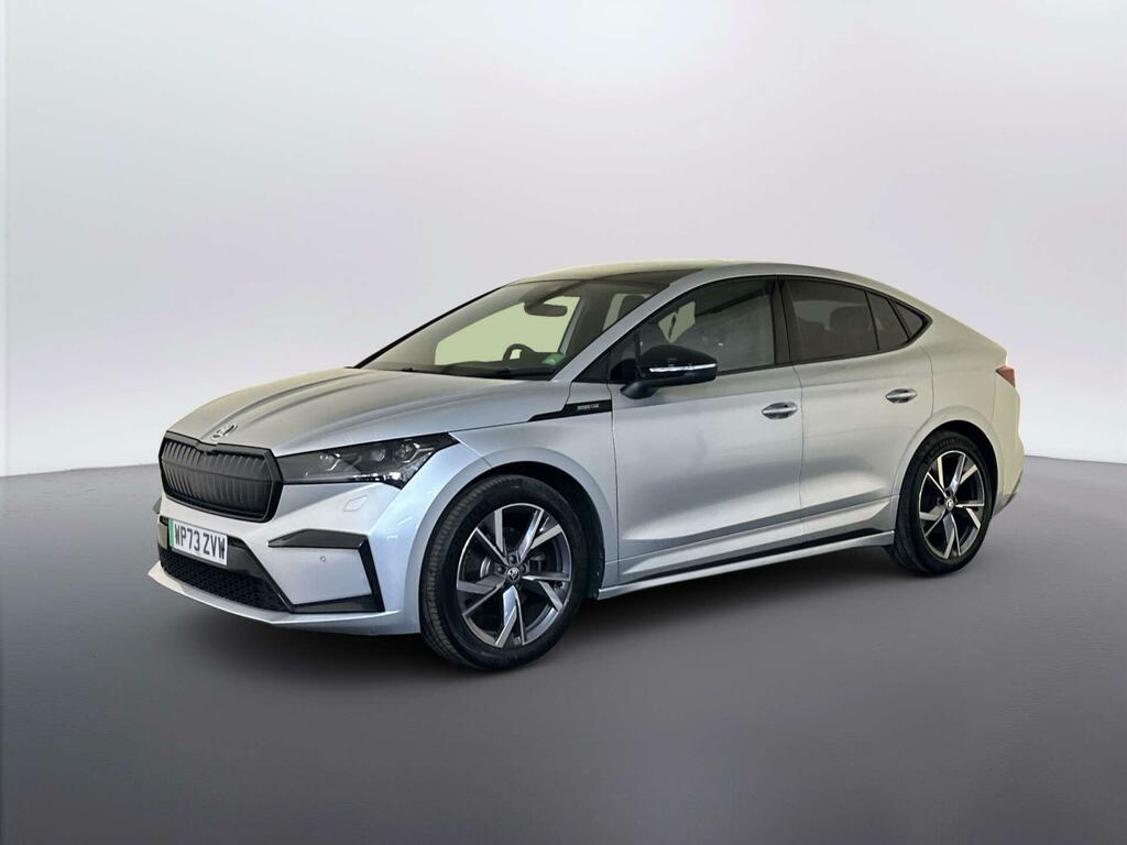 Skoda ENYAQ Iv 82Kwh 80 Sportline Plus Coupe Silver #4