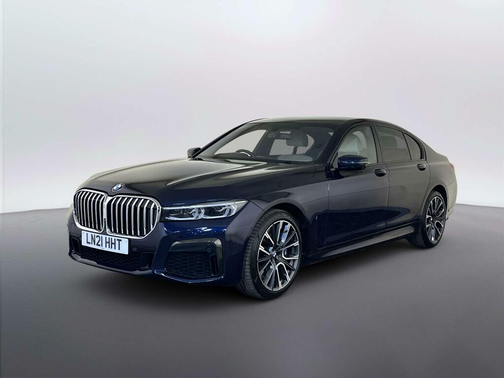 BMW 7 Series 3.0 740D Mht M Sport Saloon Hybrid Blue #4