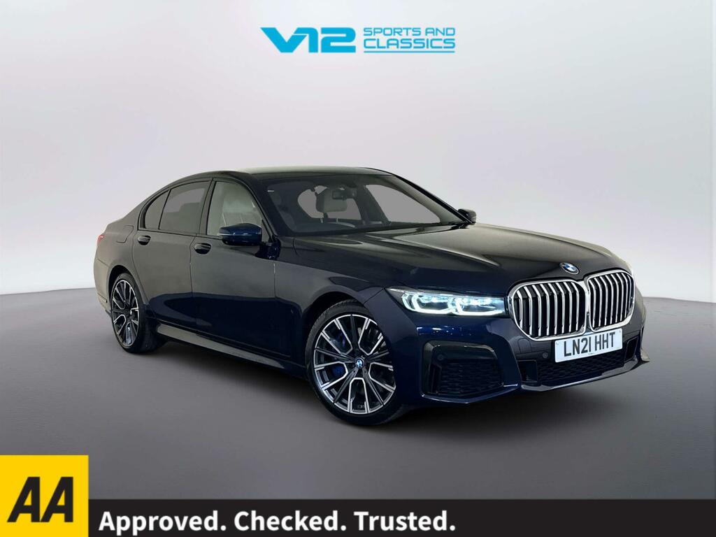 BMW 7 Series 3.0 740D Mht M Sport Saloon Hybrid Blue