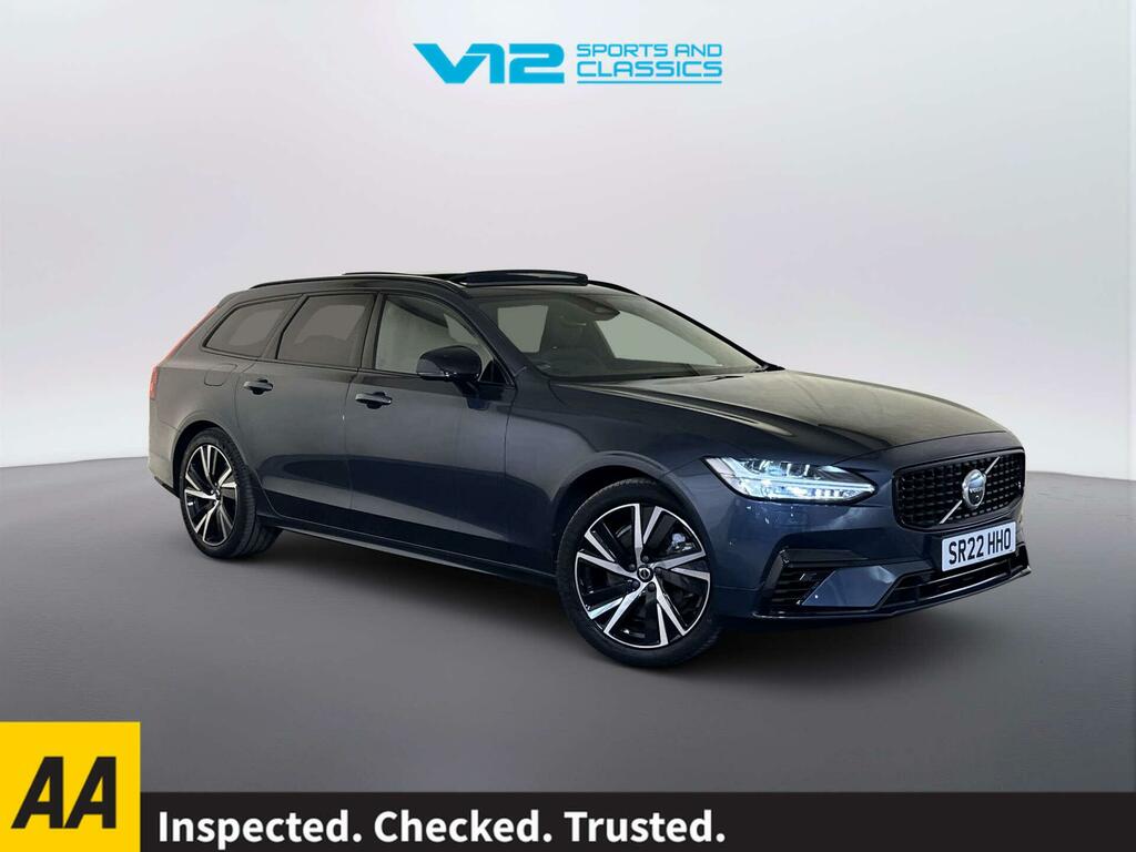 Volvo V90 2.0H T6 Recharge 18.8Kwh R-design Estate Petro Blue