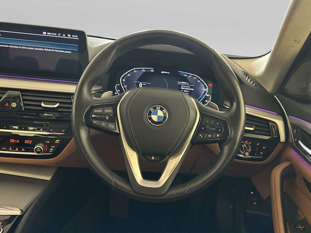 BMW 5 Series 530E Se White #14