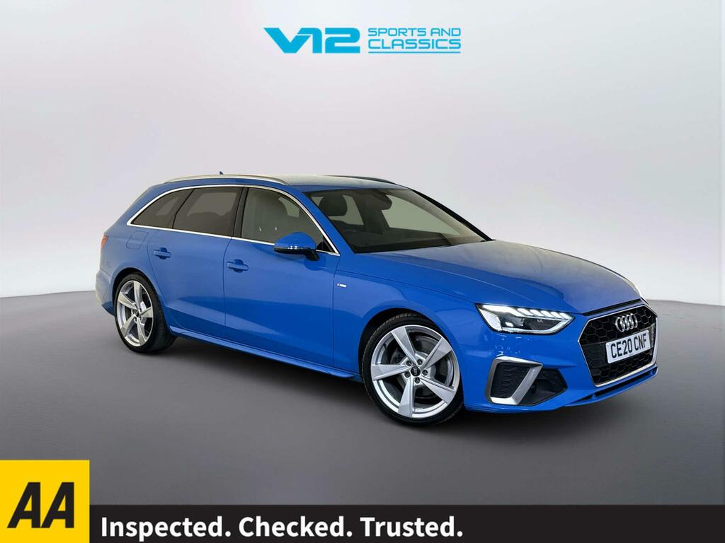 Audi A4 Avant 2.0 Tdi 35 S Line Estate S Tronic Euro Blue