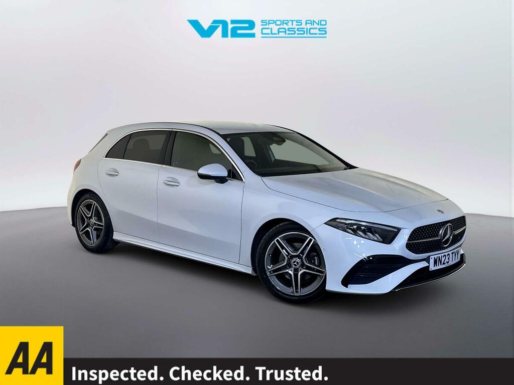 Mercedes-Benz A Class 1.3 A180h Mhev Amg Line Premium Hatchback Pe White