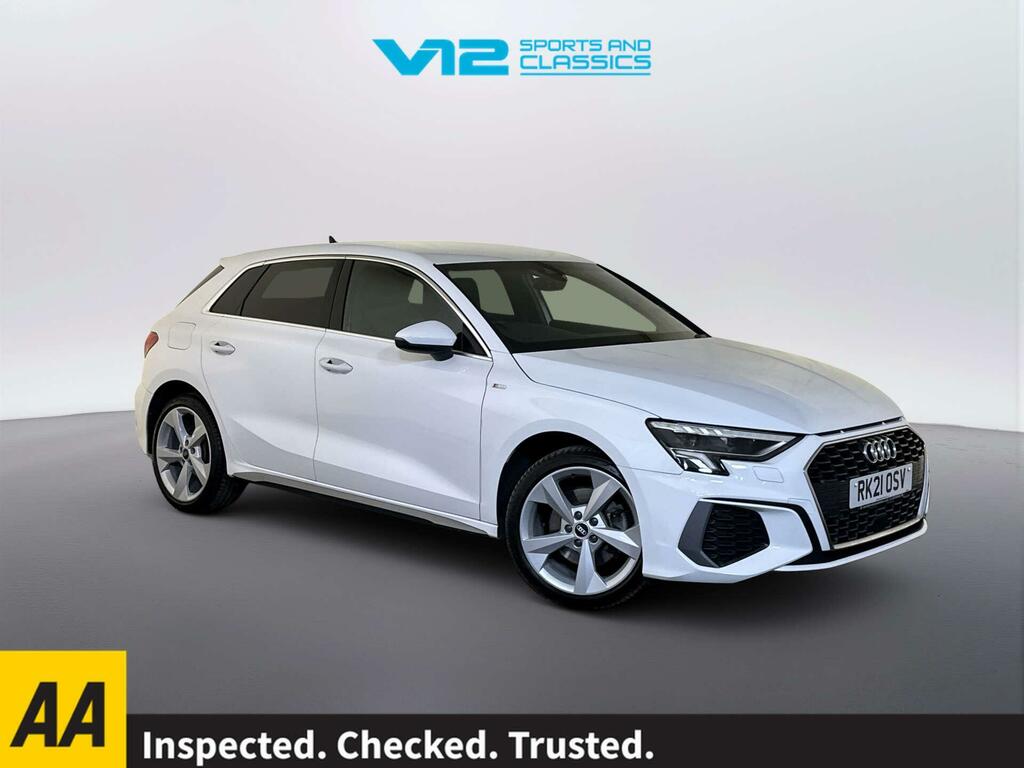 Audi A3 1.4 Tfsie 40 S Line Sportback Plug-in H White