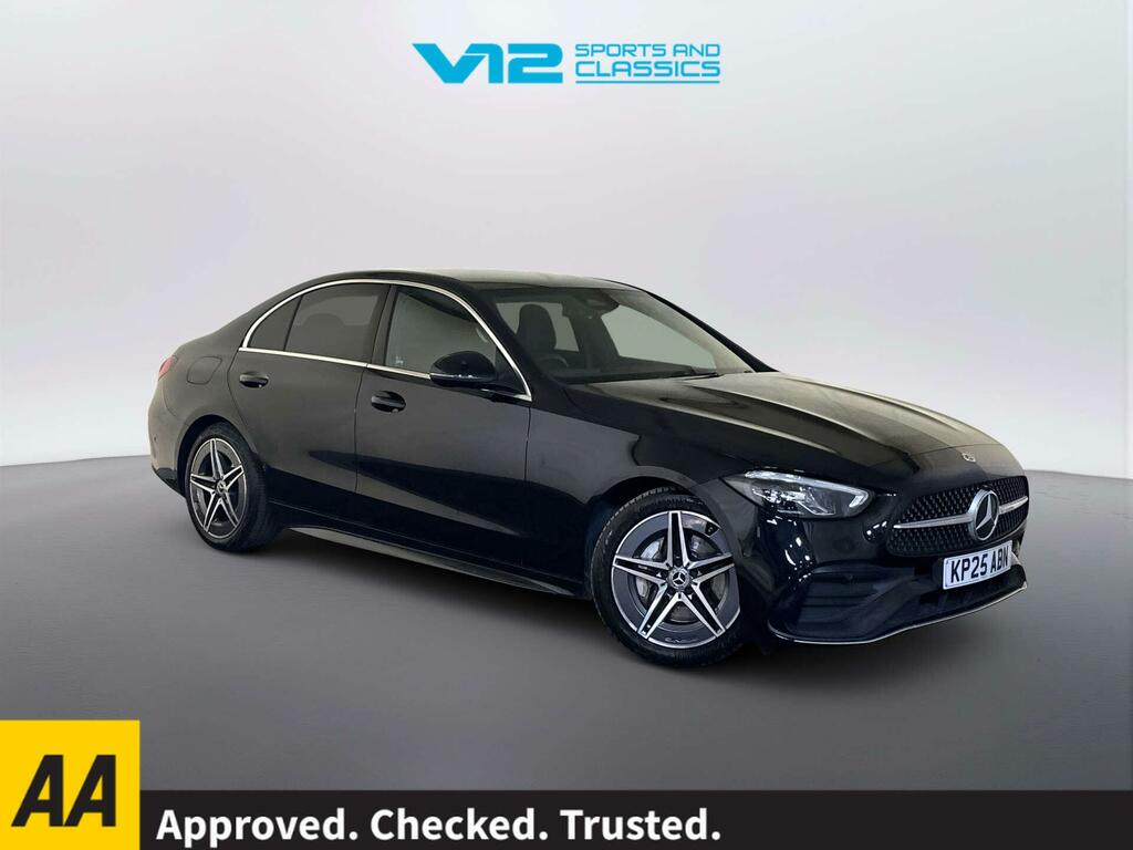 Mercedes-Benz C Class 1.5 C200h Mhev Amg Line Saloon Hybrid G Black