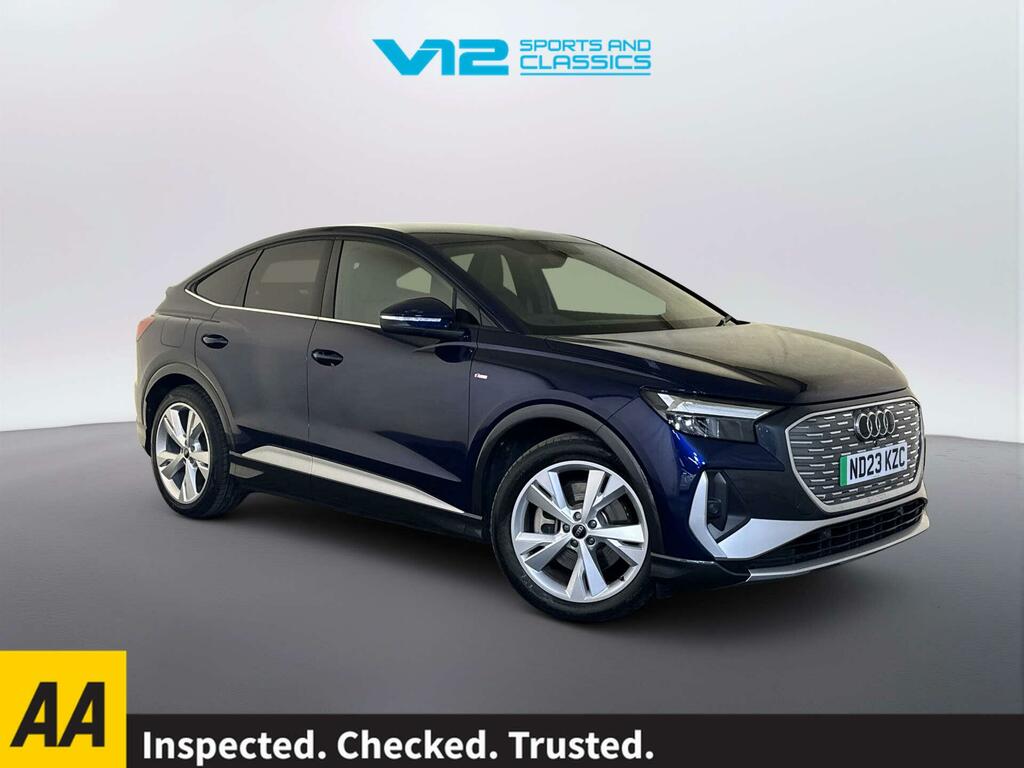 Audi Q4 E Tron 40 S Line Sportback 82Kwh 204 P Blue