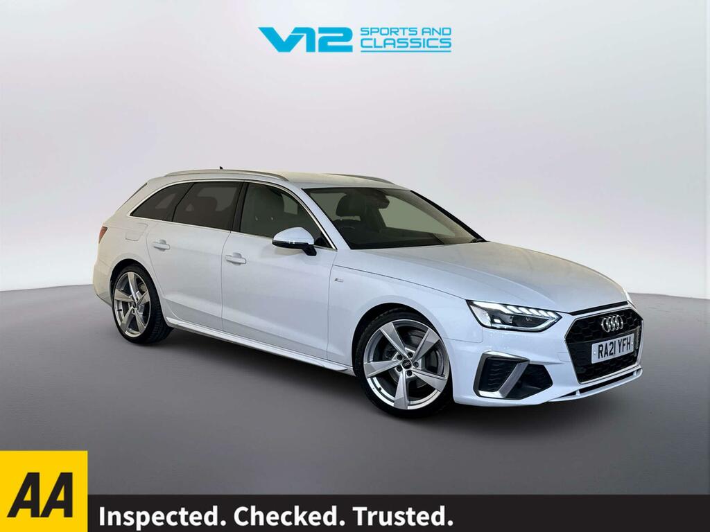 Audi A4 Avant 2.0 Tfsi 35 S Line Estate S Tronic Euro White