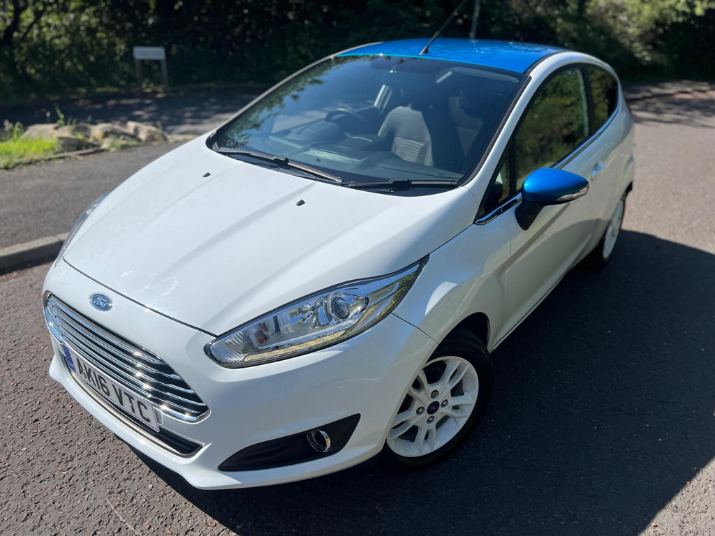 Ford Fiesta 1.0T Ecoboost Zetec White Edition Euro 6 Ss AK16VTC White #3