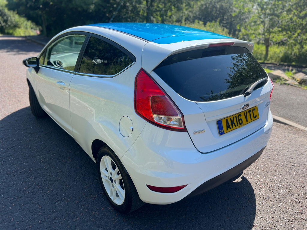 Ford Fiesta 1.0T Ecoboost Zetec White Edition Euro 6 Ss AK16VTC White #4