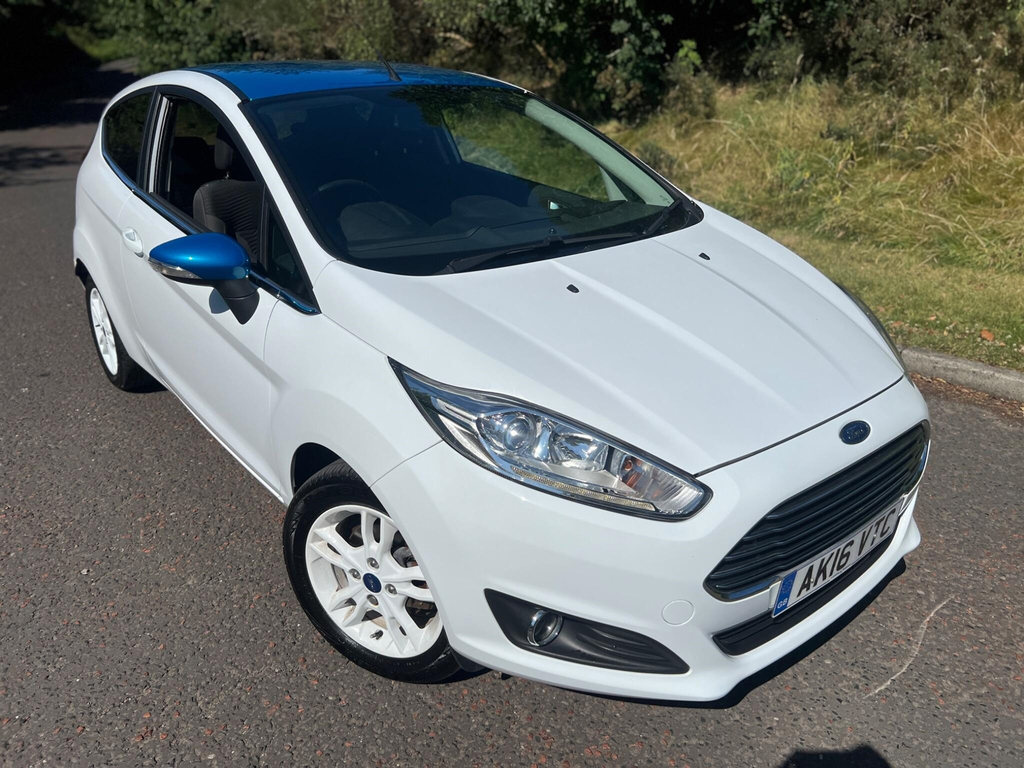 Ford Fiesta 1.0T Ecoboost Zetec White Edition Euro 6 Ss AK16VTC White #5