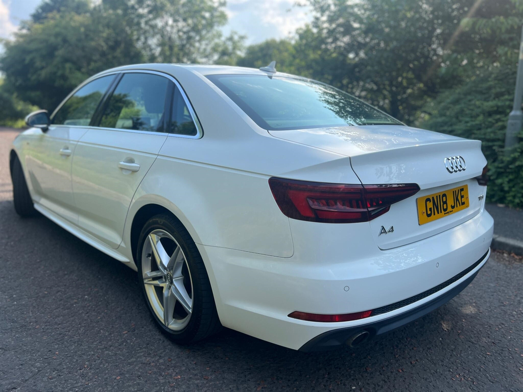 Audi A4 1.4 Tfsi S Line Euro 6 Ss GN18JKE White #4