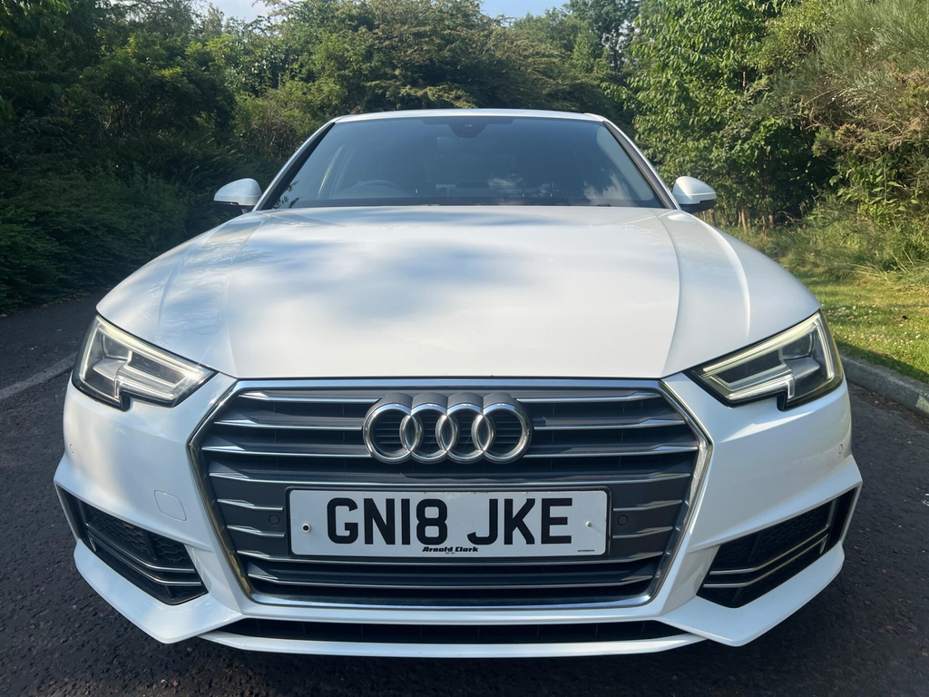 Audi A4 1.4 Tfsi S Line Euro 6 Ss GN18JKE White #2