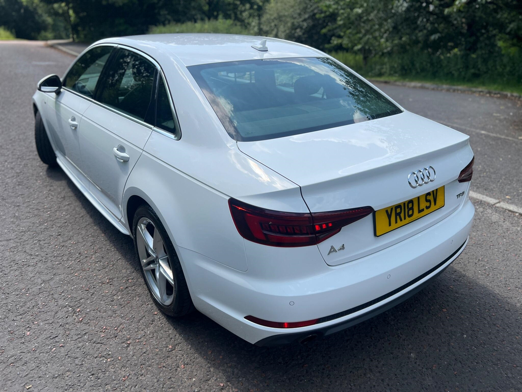 Audi A4 1.4 Tfsi S Line Euro 6 Ss YR18LSV White #4