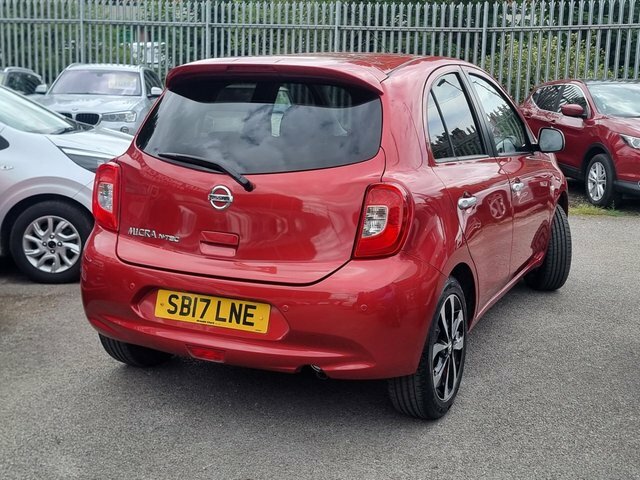 Nissan Micra 1.2 N-tec Hatchback Euro 6 80 P Red #6