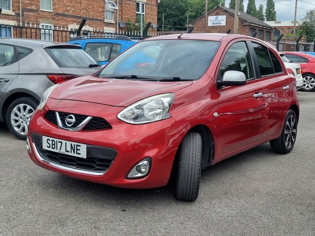 Nissan Micra 1.2 N-tec Hatchback Euro 6 80 P Red #3