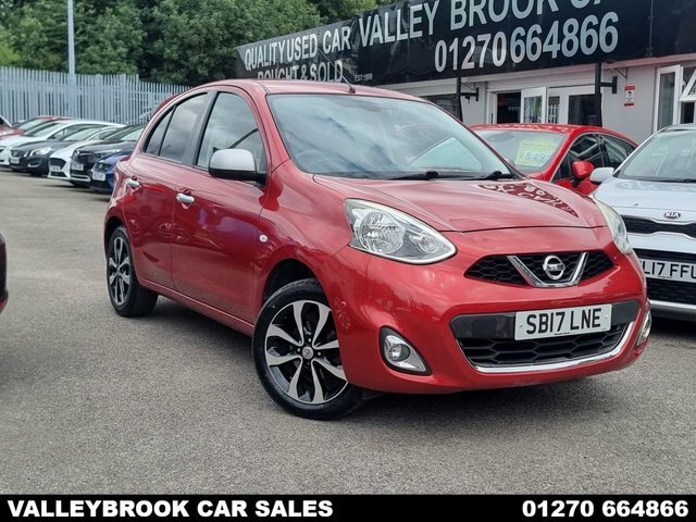 Nissan Micra 1.2 N-tec Hatchback Euro 6 80 P Red