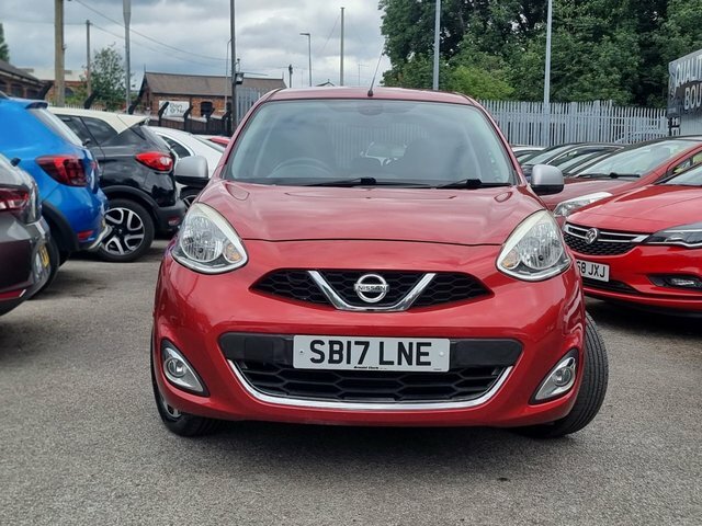 Nissan Micra 1.2 N-tec Hatchback Euro 6 80 P Red #2