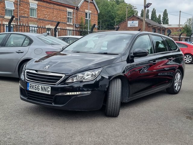 Peugeot 308 SW 1.6 Bluehdi Active Estate Euro 6 Black #2