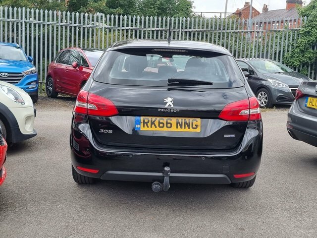 Peugeot 308 SW 1.6 Bluehdi Active Estate Euro 6 Black #4