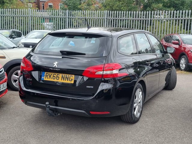 Peugeot 308 SW 1.6 Bluehdi Active Estate Euro 6 Black #6