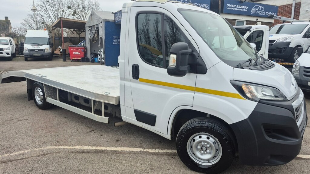 Peugeot Boxer Recovery Truck. Car Transporter White
