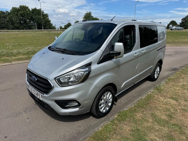 Ford Transit Custom 2.0 300 Ecoblue Limited Crew Van L1 H1 Euro 6 Silver #3