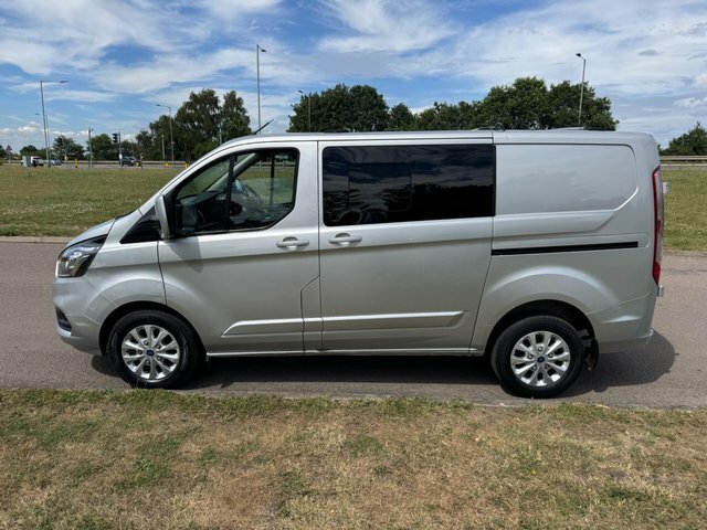 Ford Transit Custom 2.0 300 Ecoblue Limited Crew Van L1 H1 Euro 6 Silver #4