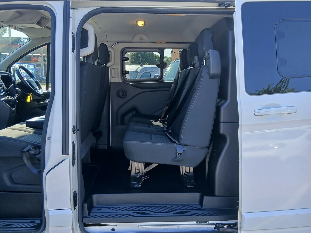 Ford Transit Custom 2.0 300 Ecoblue Limited Crew Van Double Cab Di HJ22LLE White #6