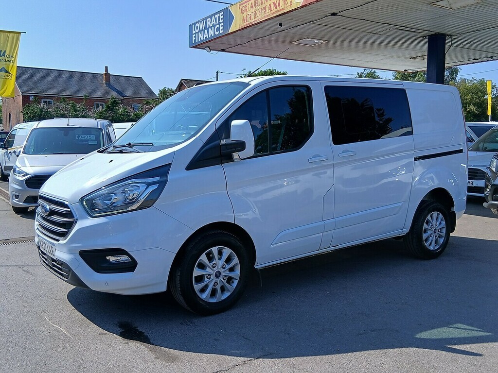 Ford Transit Custom 2.0 300 Ecoblue Limited Crew Van Double Cab Di HJ22LLE White #5