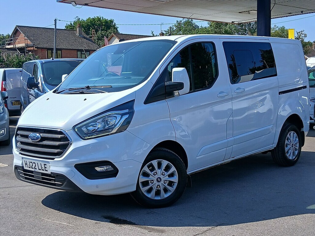 Ford Transit Custom 2.0 300 Ecoblue Limited Crew Van Double Cab Di HJ22LLE White #2
