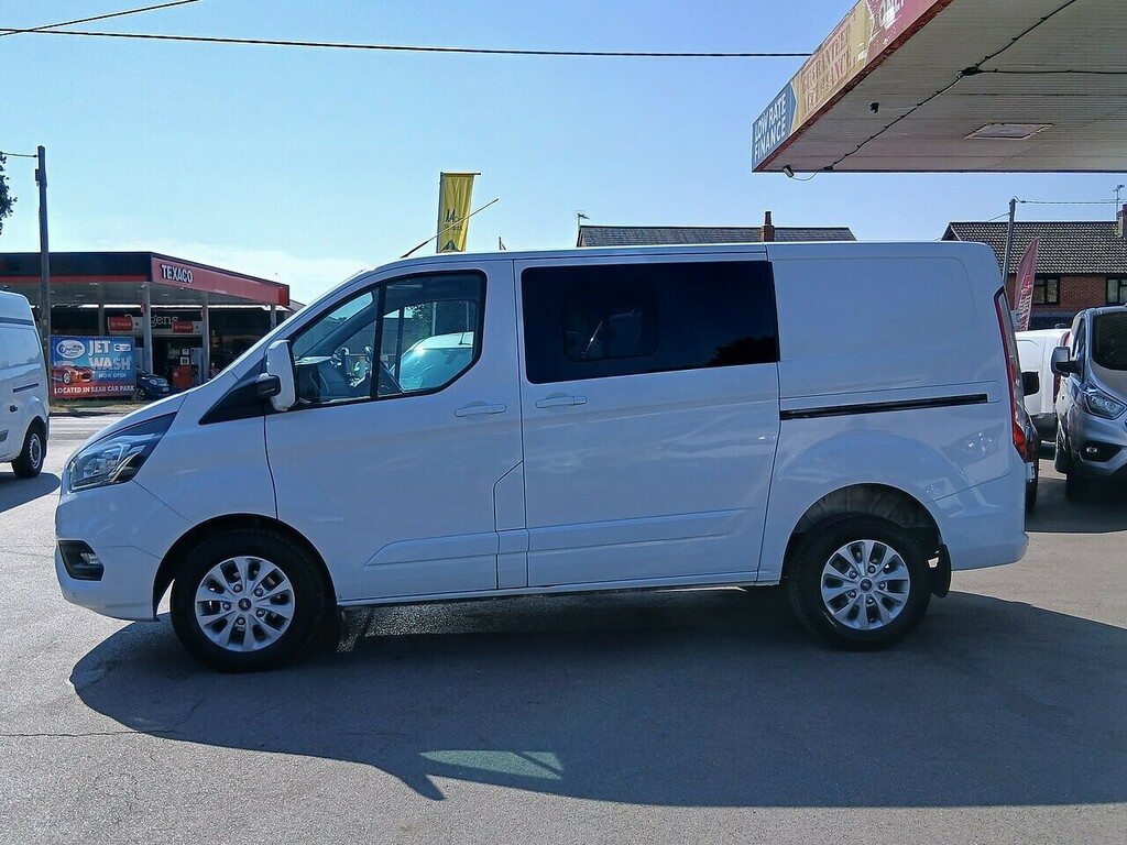 Ford Transit Custom 2.0 300 Ecoblue Limited Crew Van Double Cab Di HJ22LLE White #4