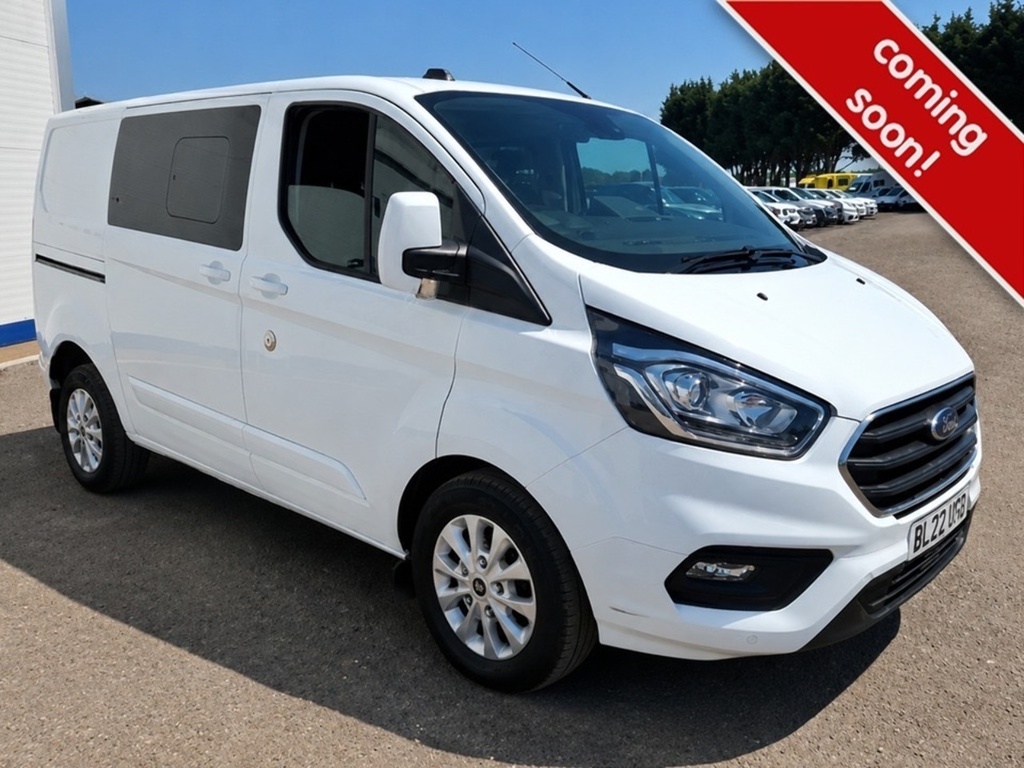 Ford Transit Custom 2.0 320 Ecoblue Limited Crew Van Double Cab Di BL22GFG White