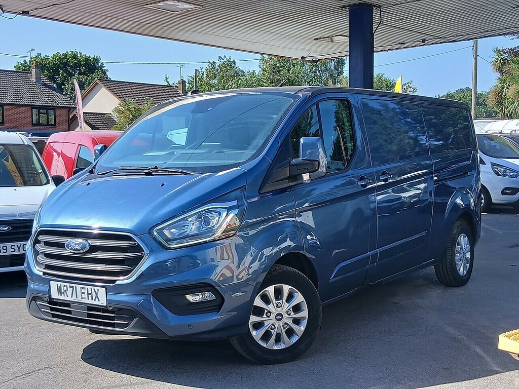 Ford Transit Custom 2.0 300 Ecoblue Limited Panel Van Manua WR71EHX Blue #2