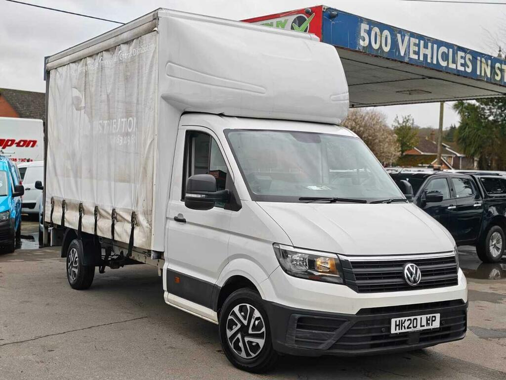 Volkswagen Crafter 2.0 Tdi Cr35 Startline Flat Frame Chassis Cab White #4