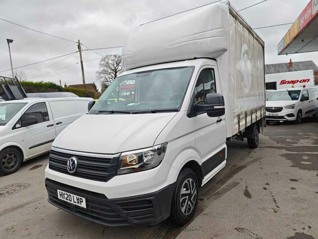 Volkswagen Crafter 2.0 Tdi Cr35 Startline Flat Frame Chassis Cab White #3