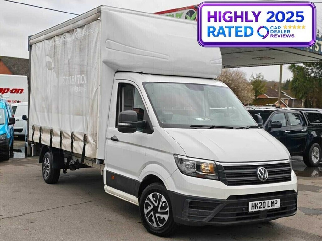 Volkswagen Crafter 2.0 Tdi Cr35 Startline Flat Frame Chassis Cab White