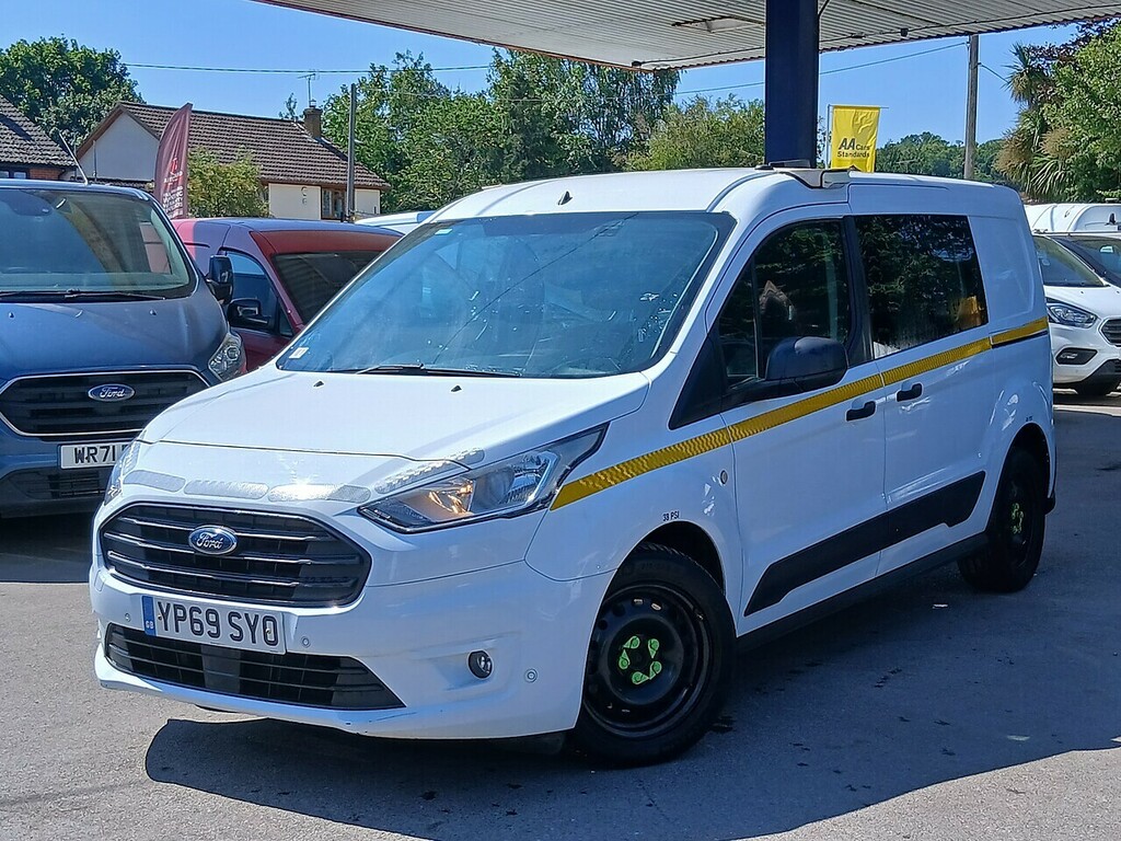 Ford Transit Connect 1.5 230 Ecoblue Trend Crew Van Double Cab 6Dr Dies YP69SYO White #2